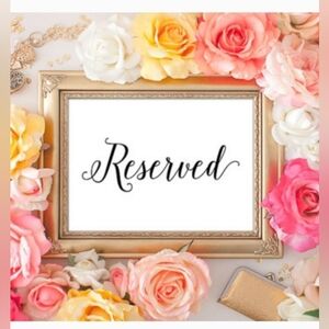 Floral Frame with Reserved Sign